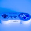 blue sony ps 4 game controller
