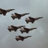 six fighter jets