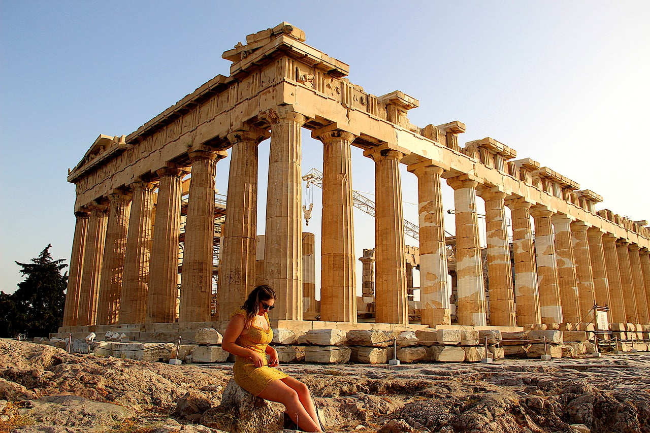 Acropolis Athens Greece Girl Model  - sandyjohnhood / Pixabay