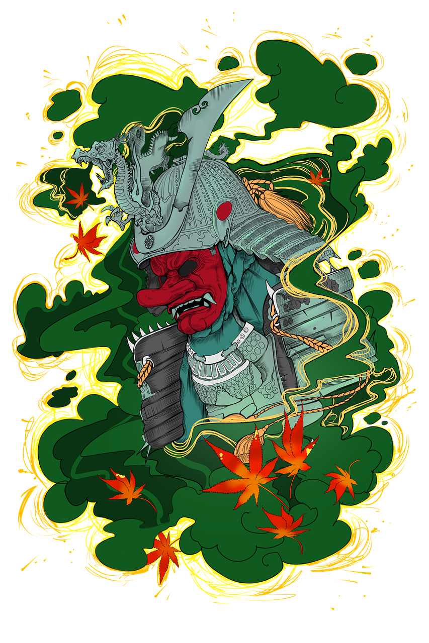 Armor Japan Maple Leaves Samurai - PVAstras / Pixabay