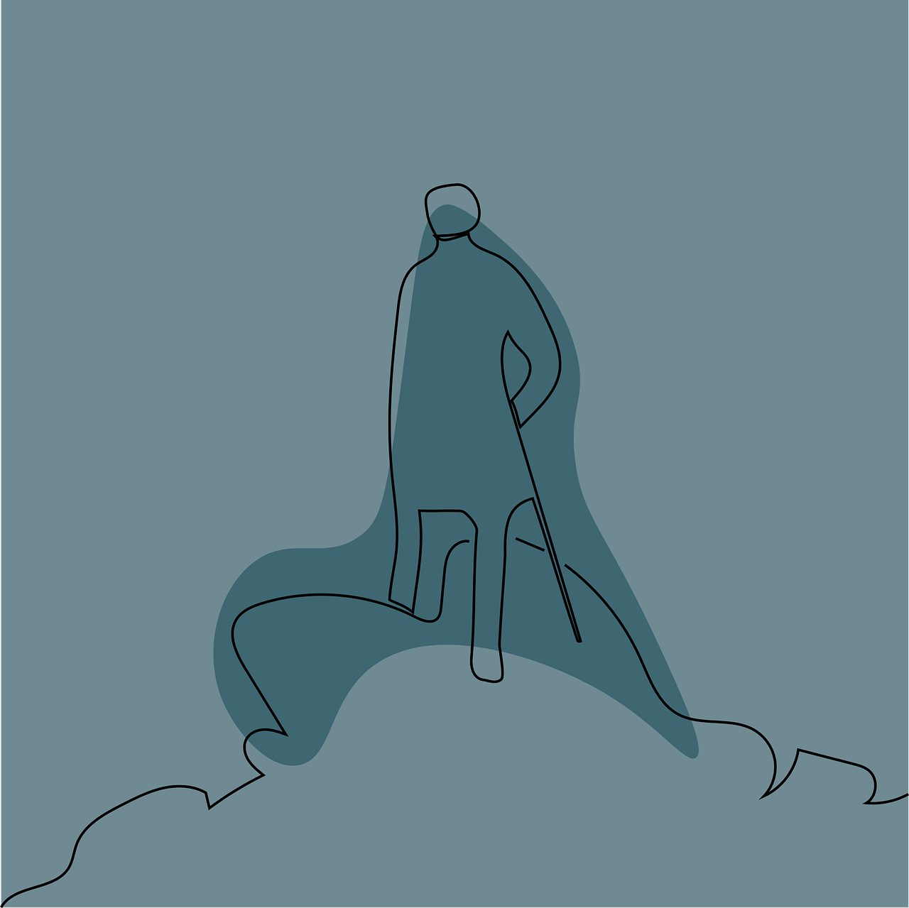 Art Wanderer Above The Sea Of Fog  - Loke_Artemis / Pixabay