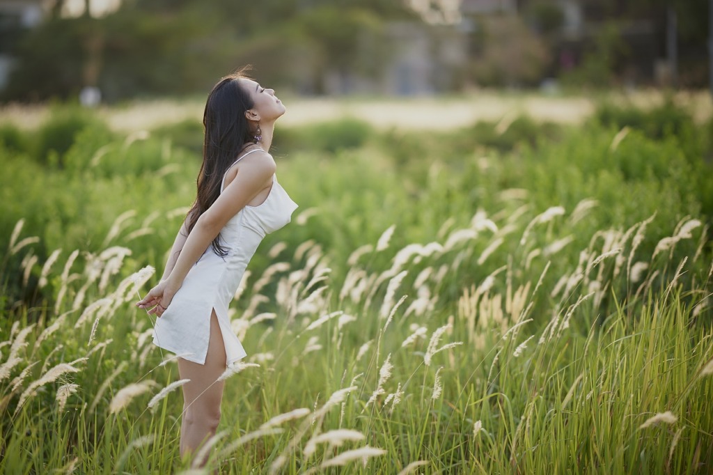 Asian Woman Meadow Nature Portrait  - TieuBaoTruong / Pixabay