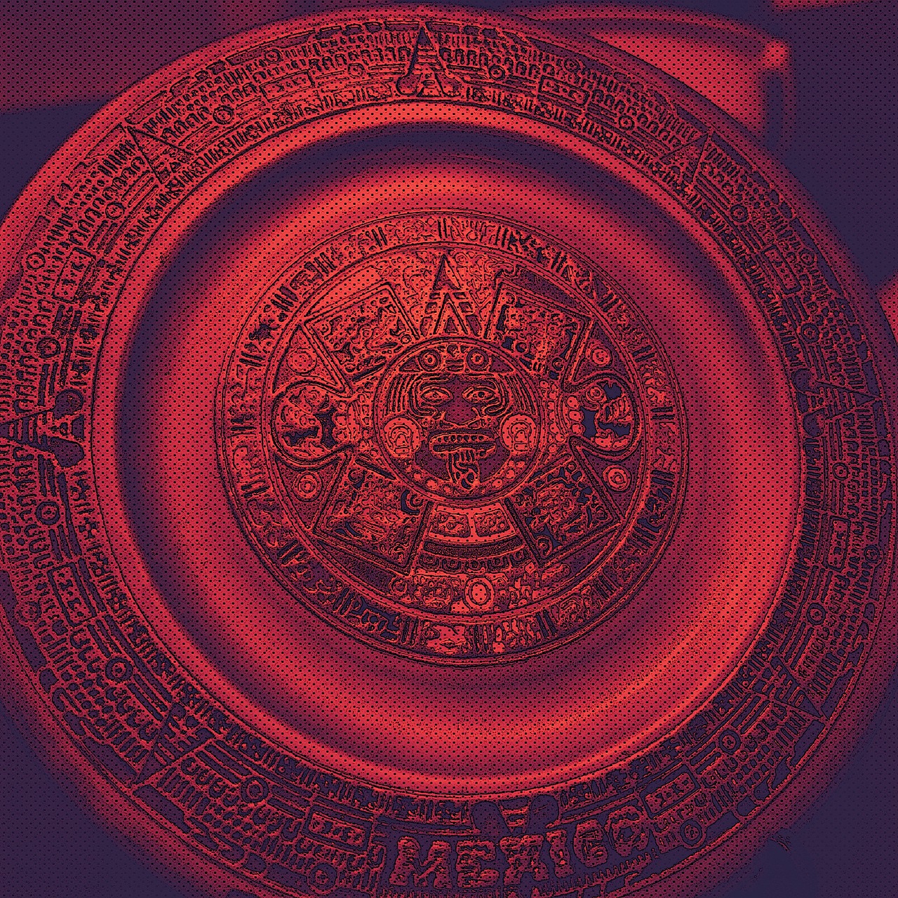 Aztec Calendar Wheel Solar  - KLAU2018 / Pixabay