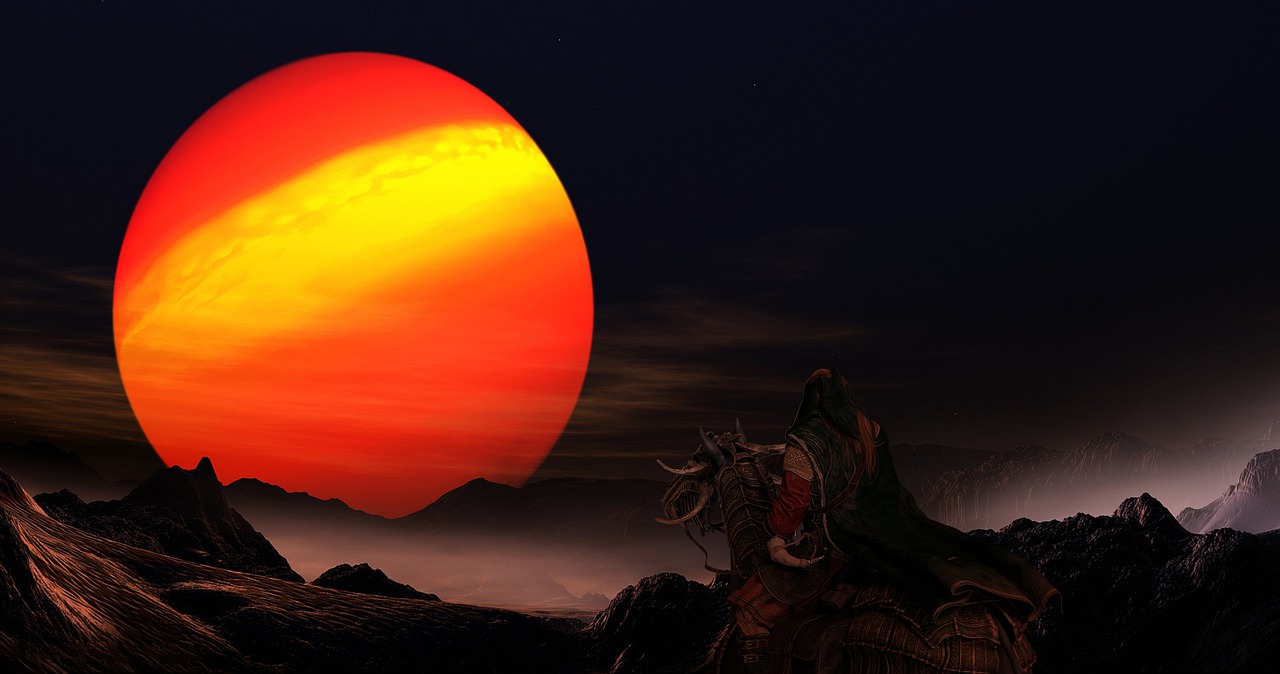 Background Mountains Sun Knight - jcoope12 / Pixabay