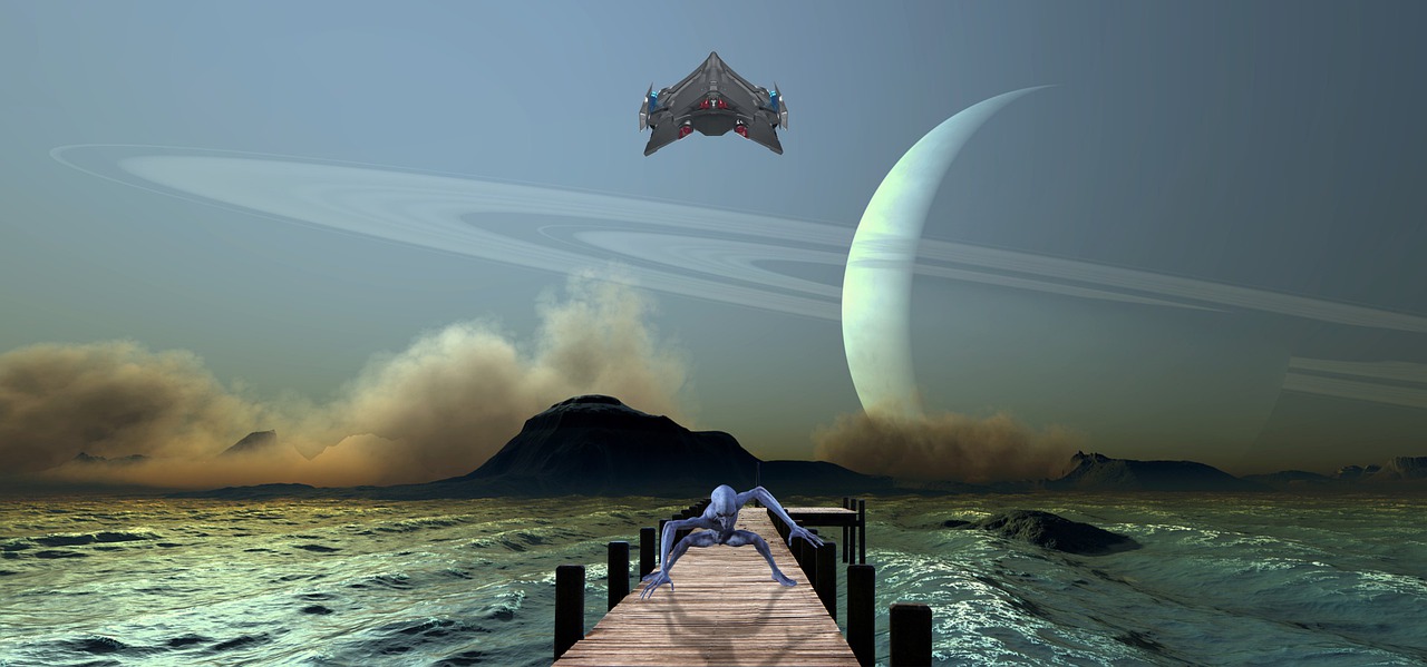Background Space Saturn Mountains  - jcoope12 / Pixabay
