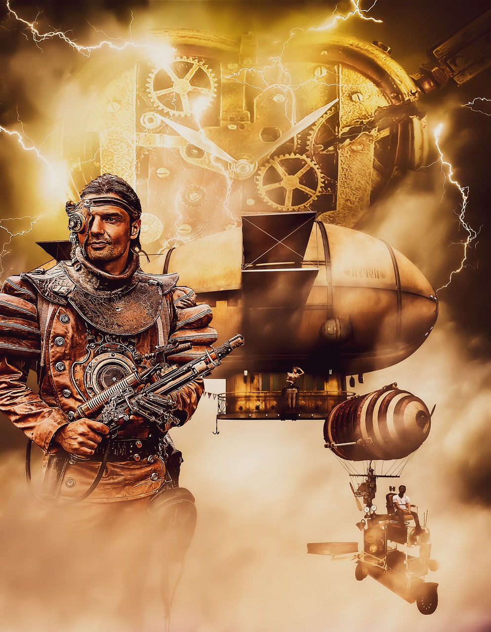 Background Steampunk Clock Fantasy  - JDGRAPHICS63 / Pixabay