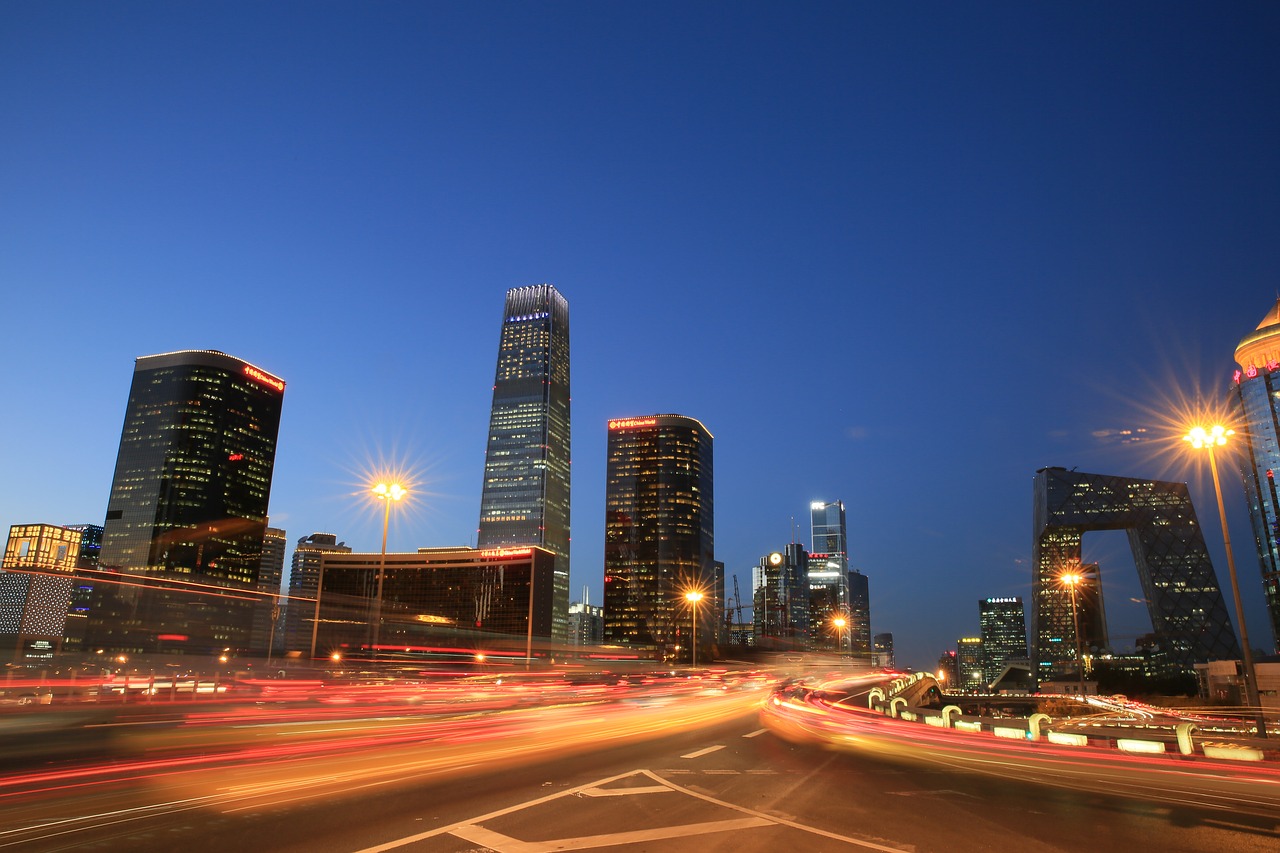 Beijing Eon Night View Traffic Flow - anthonychong / Pixabay
