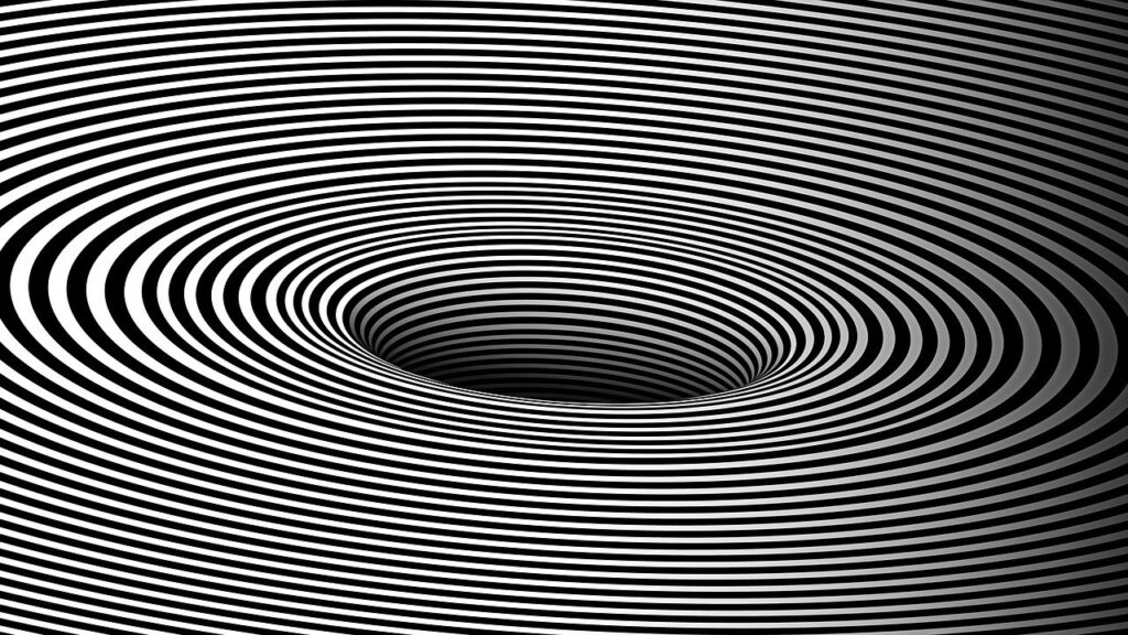Black Hole Art Optical Black White  - dric / Pixabay