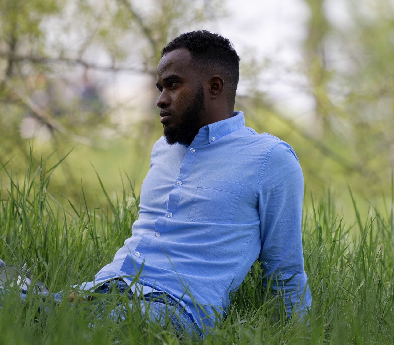 Black Man African Man Park Grass  - Surprising_Shots / Pixabay