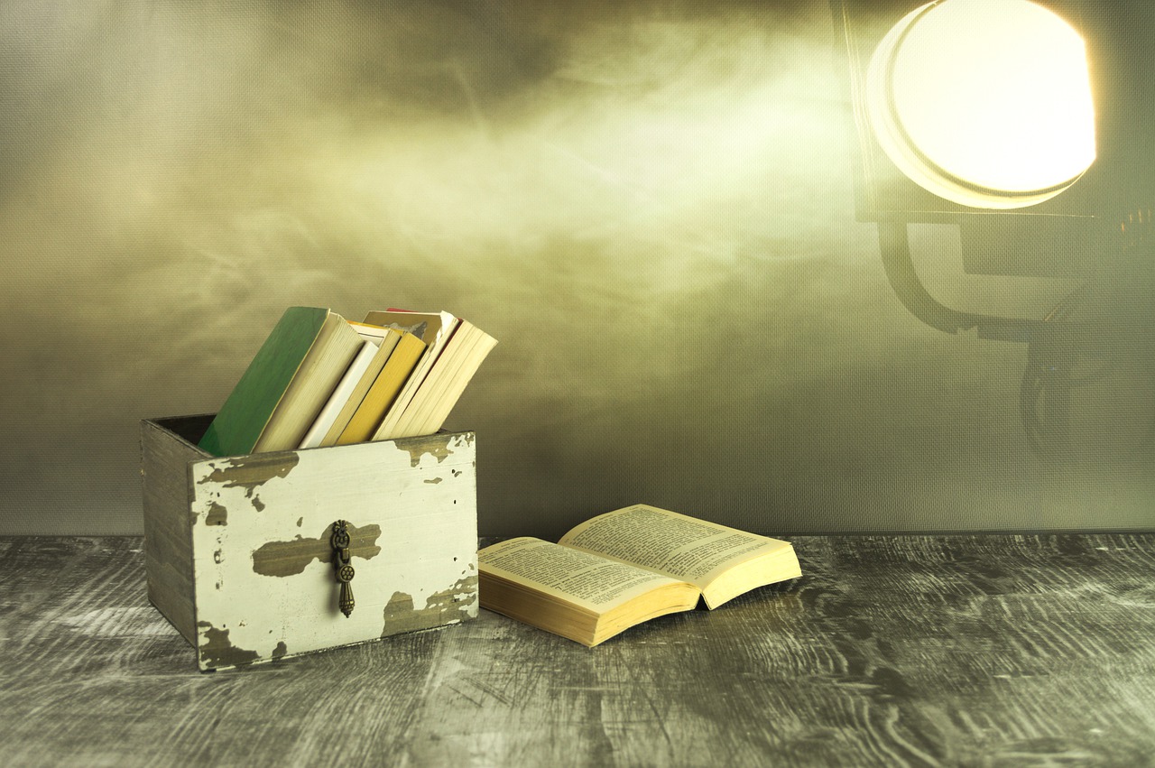 Books Old Lamp Lighting Old Books - petrykowski / Pixabay