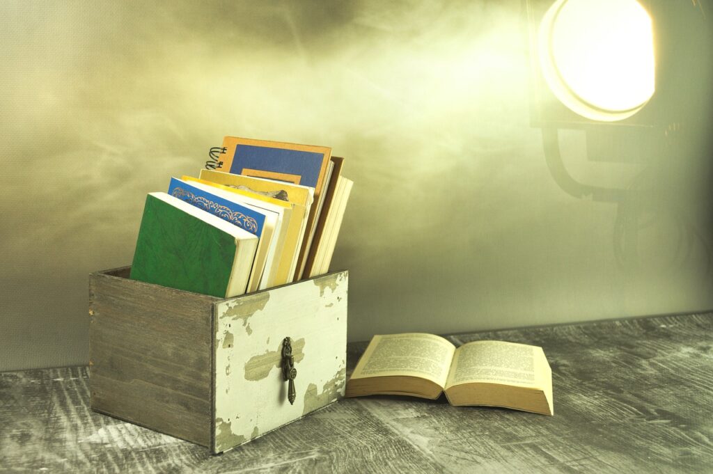 Books Old Lamp Lighting Old Books  - petrykowski / Pixabay