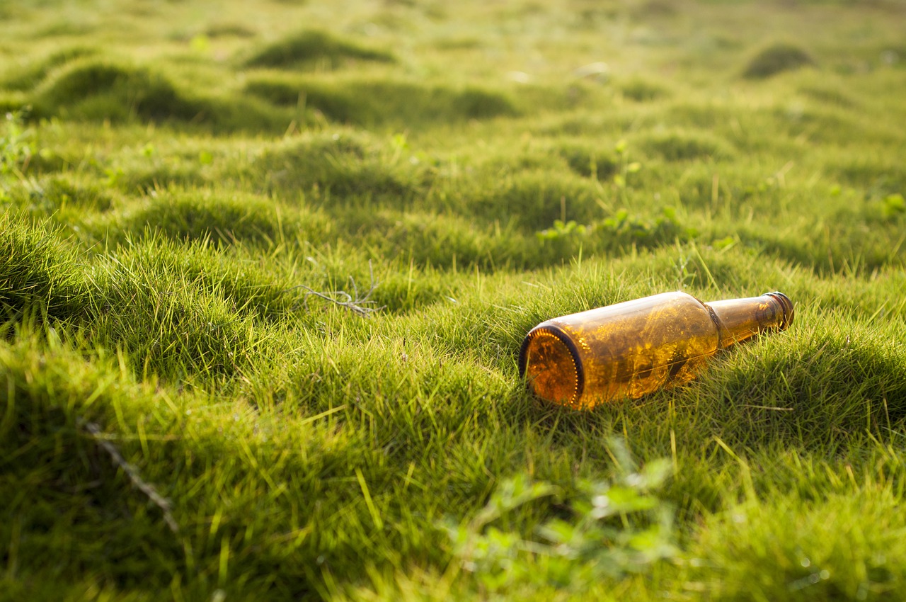 Bottle Grass Lawn Nature Garbage - Letone / Pixabay