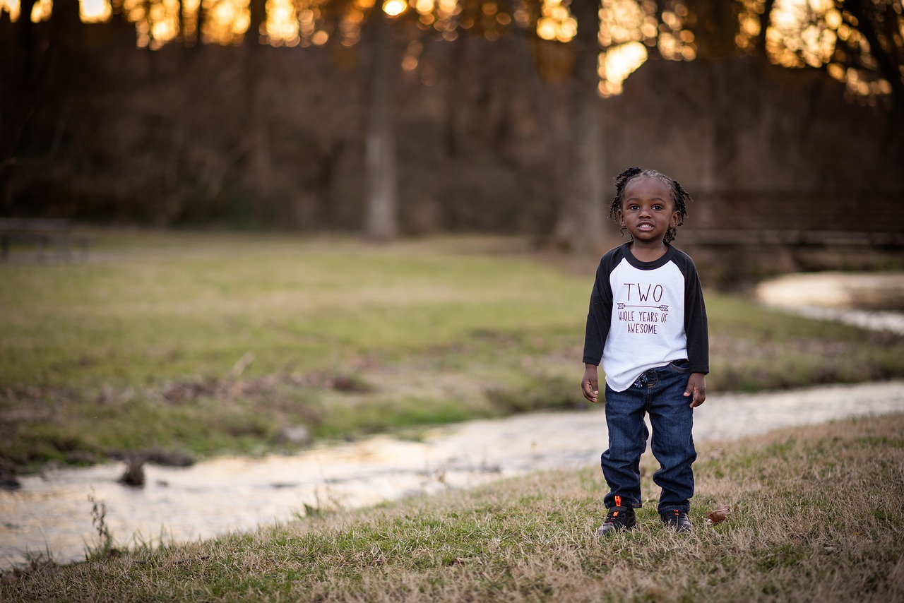 Boy Child Stream Sunset  - theproofphotography / Pixabay