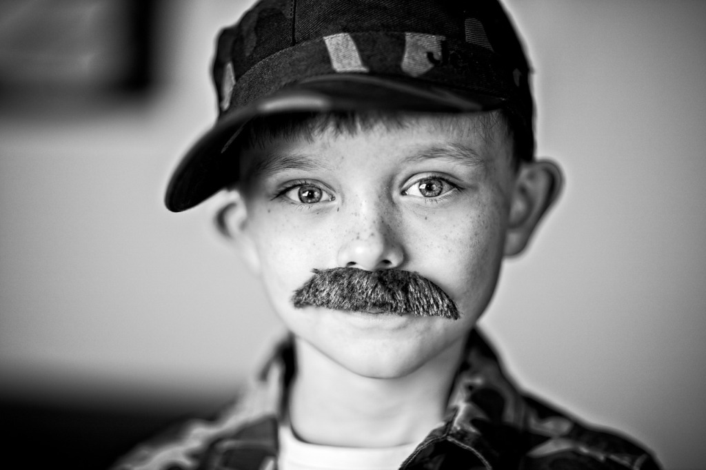 Boy Fake Mustache Portrait Child  - ArturSkoniecki / Pixabay