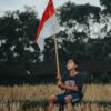 Boy Flag Indonesia Meadow Field  - SyauqiFillah / Pixabay