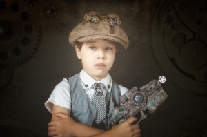 Boy Kid Steampunk Gears Gun - Viki_B / Pixabay