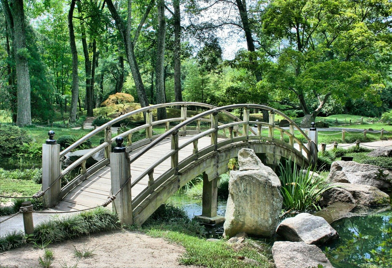 bridge park garden japanese garden 53769