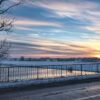 Bridge Winter Sunset River Road  - HelgaKa / Pixabay