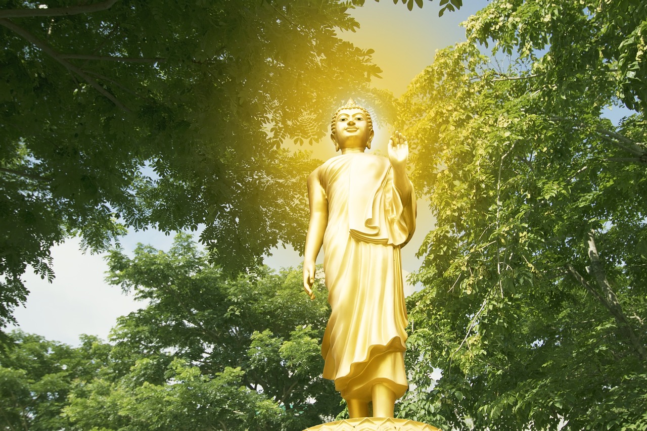 Buddha Isolated Gold Golden White - nutraveller / Pixabay
