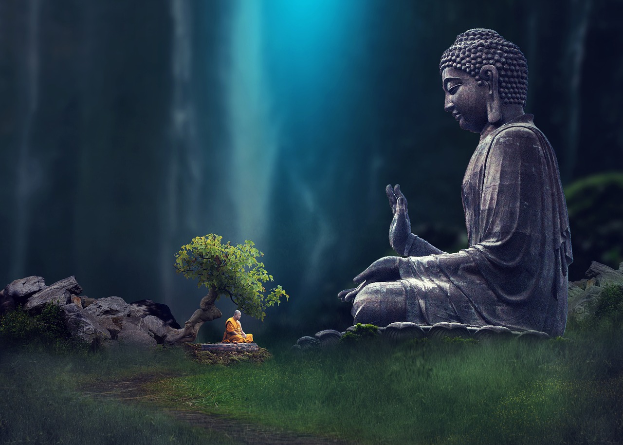 Buddha Monk Meditation Buddhist  - kapseatul / Pixabay