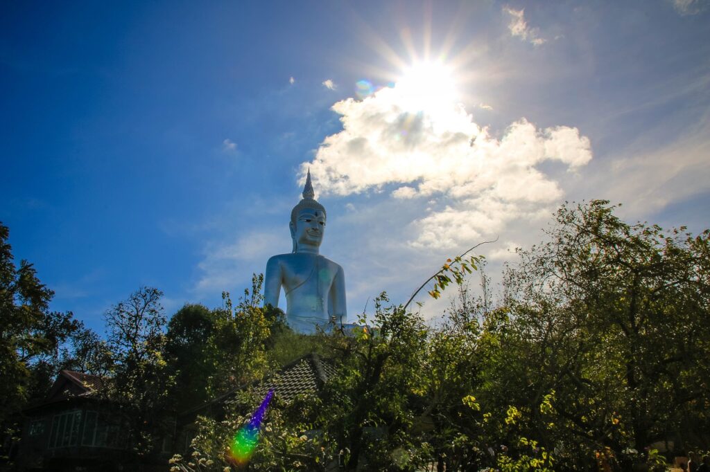 Buddha Statue Buddha Image Sun Sky  - NoiPhoo / Pixabay
