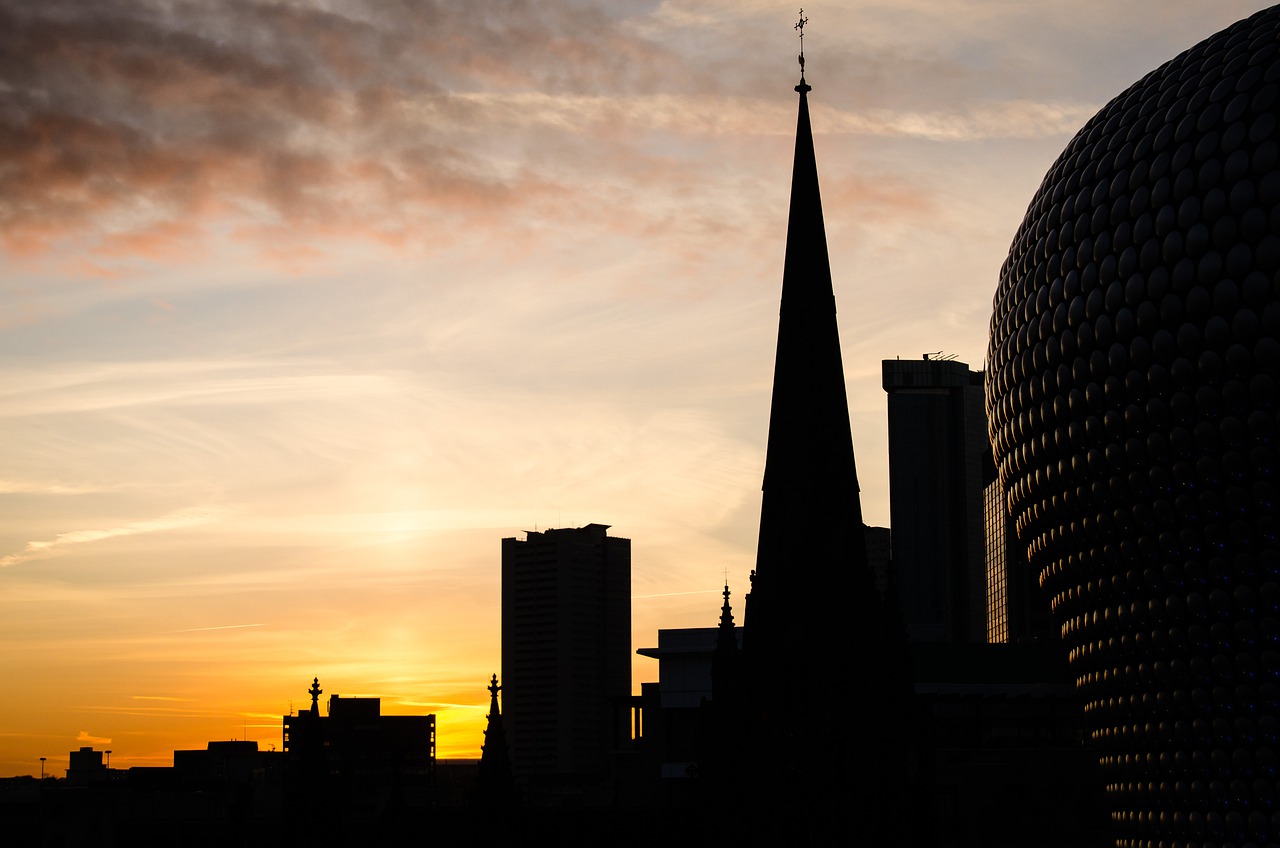 Bull Ring Sunset Birmingham  - ianproc64 / Pixabay