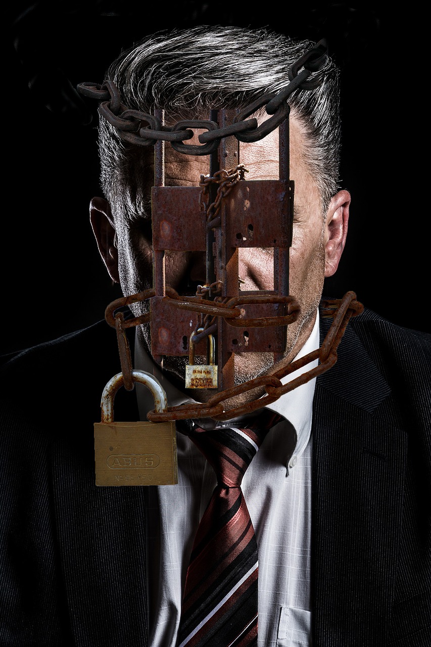 Business Man Lock Bar Prison  - Angela_Yuriko_Smith / Pixabay