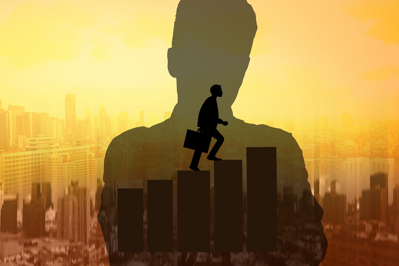 Business Man Stairs Career Training  - geralt / Pixabay