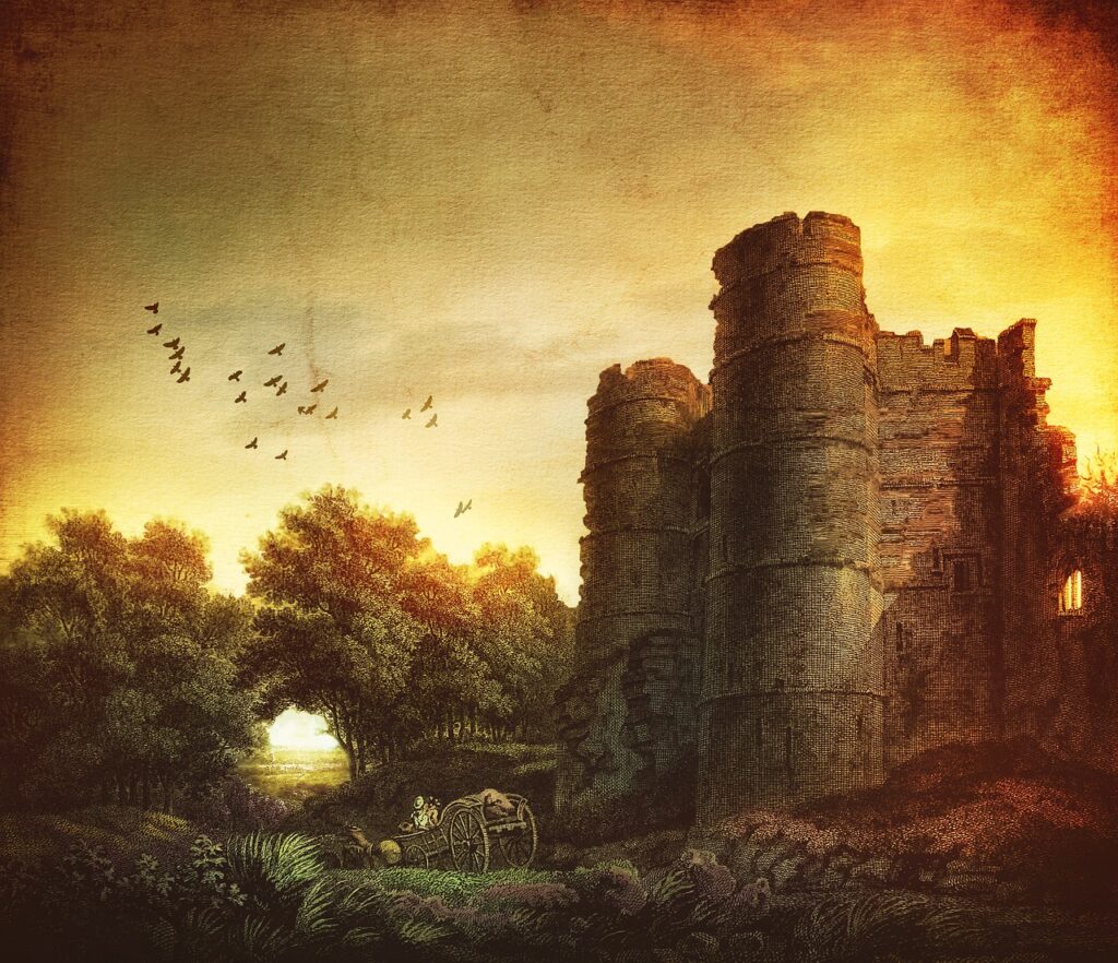 Castle Ruins Trees Vintage  - DarkmoonArt_de / Pixabay