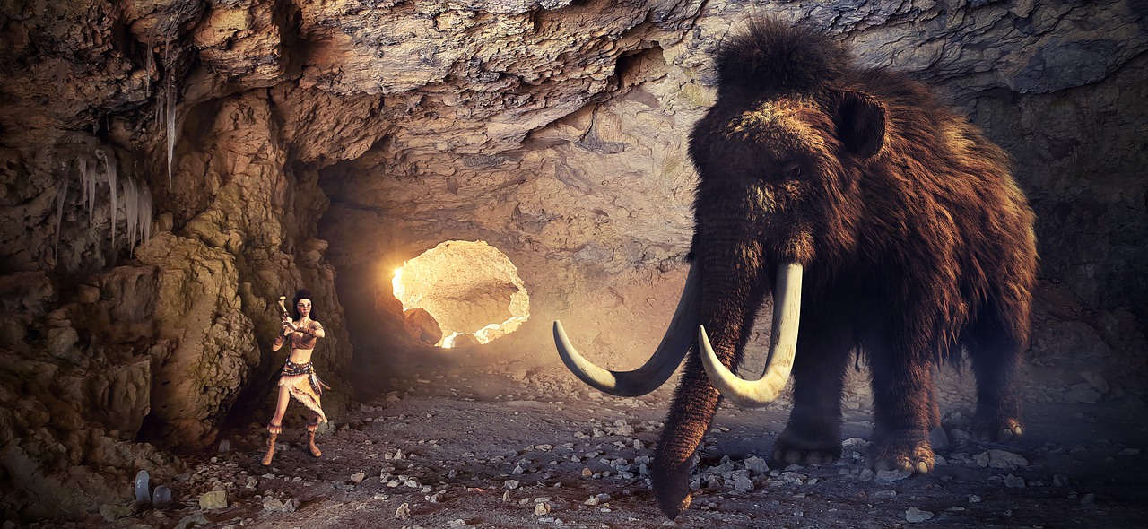 Cave Mammoth Human Story Light - KELLEPICS / Pixabay