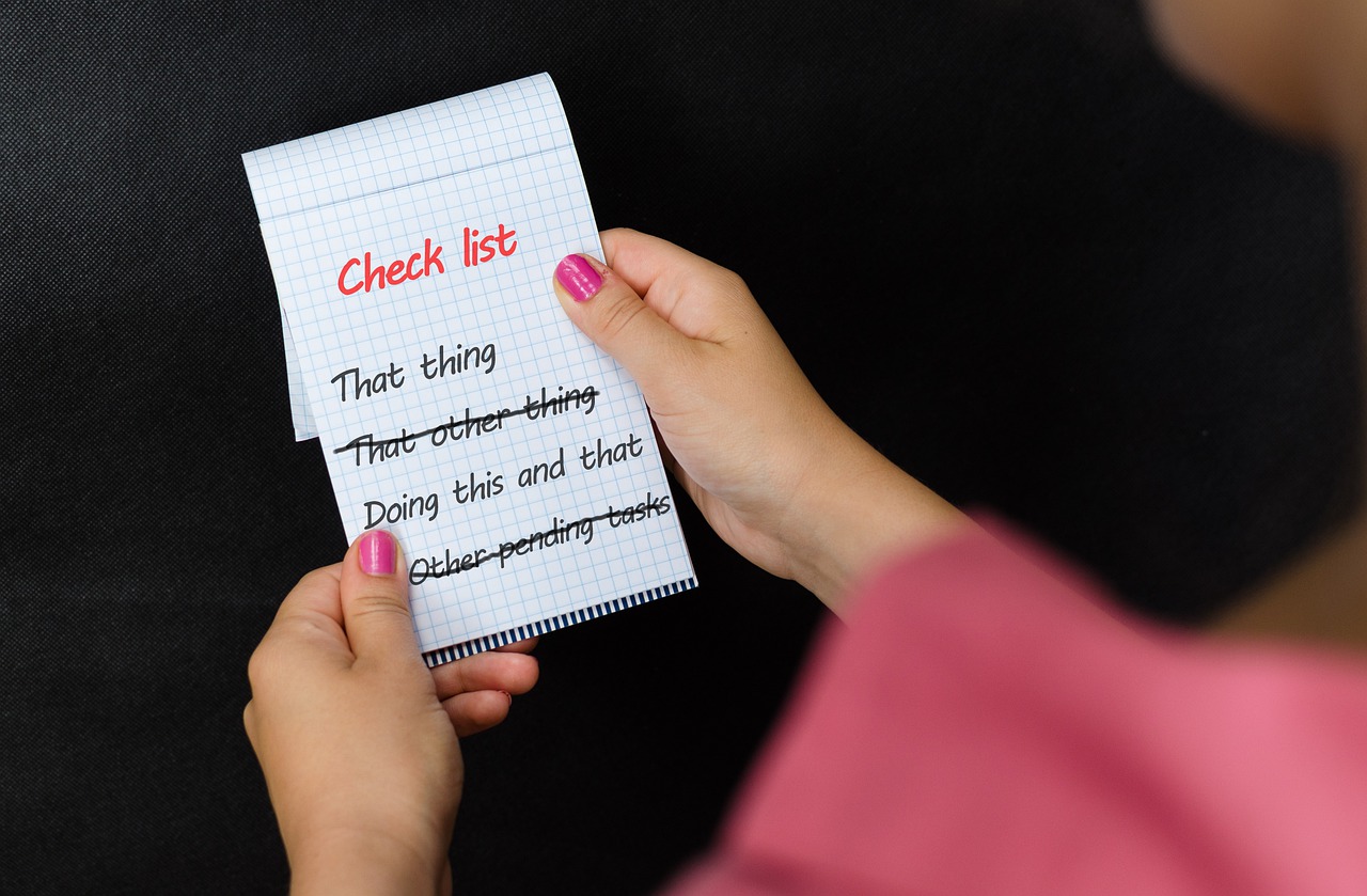 Checklist Tasks Notepad Note Items - Tumisu / Pixabay