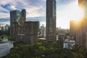 City Buildings Sunset Sunlight  - JonnyBelvedere / Pixabay