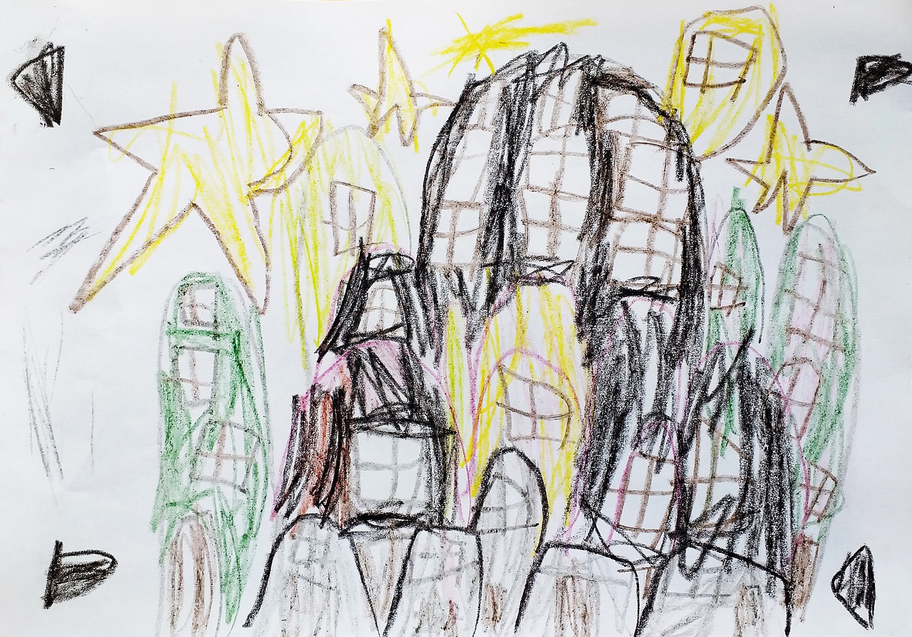 City Stars Drawing Building Art  - Victoria_Borodinova / Pixabay