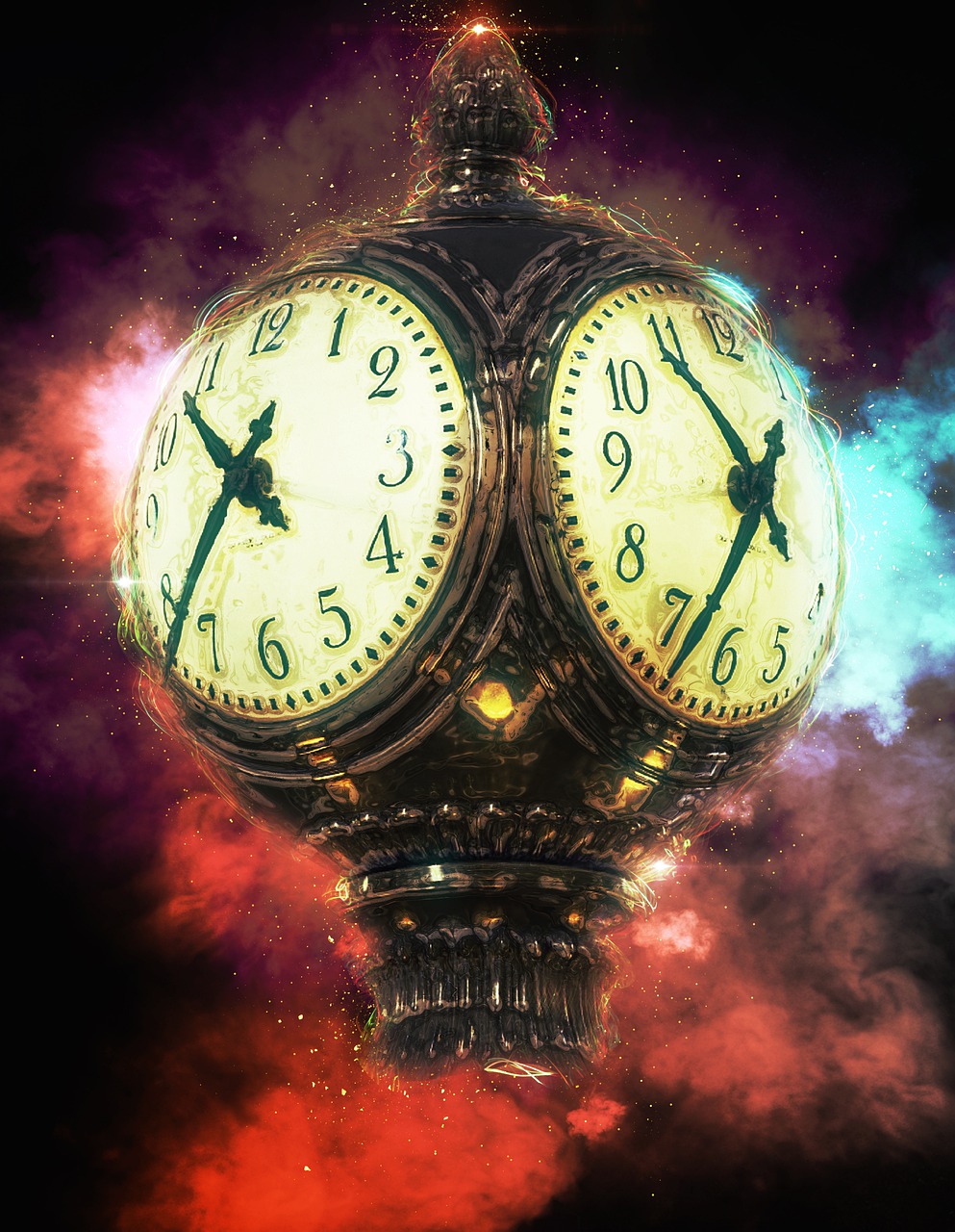 Clock Grand Central Station Time - ArtTower / Pixabay