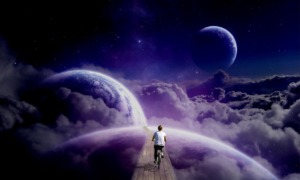 Clouds Cycling Planets Space Girl  - applewarrior69 / Pixabay