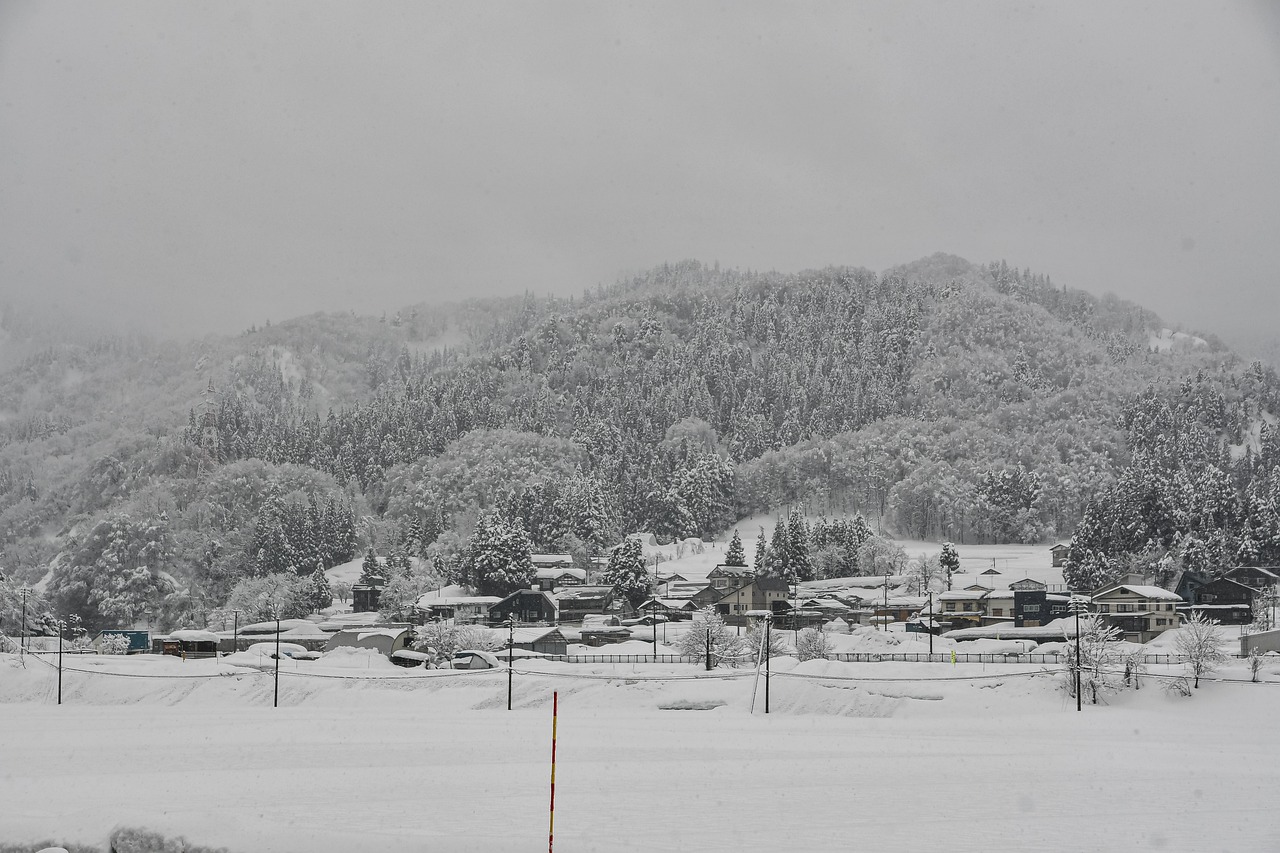 Countryside Snow Season Satoyama  - Johnnys_pic / Pixabay