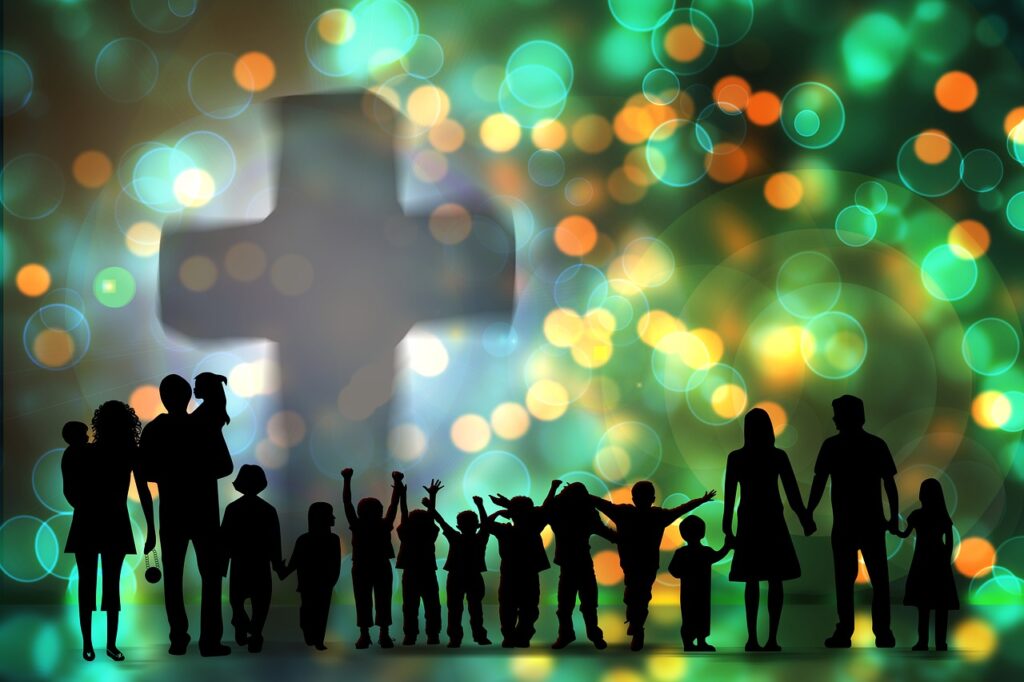 Cross Church Family Children Joy  - geralt / Pixabay