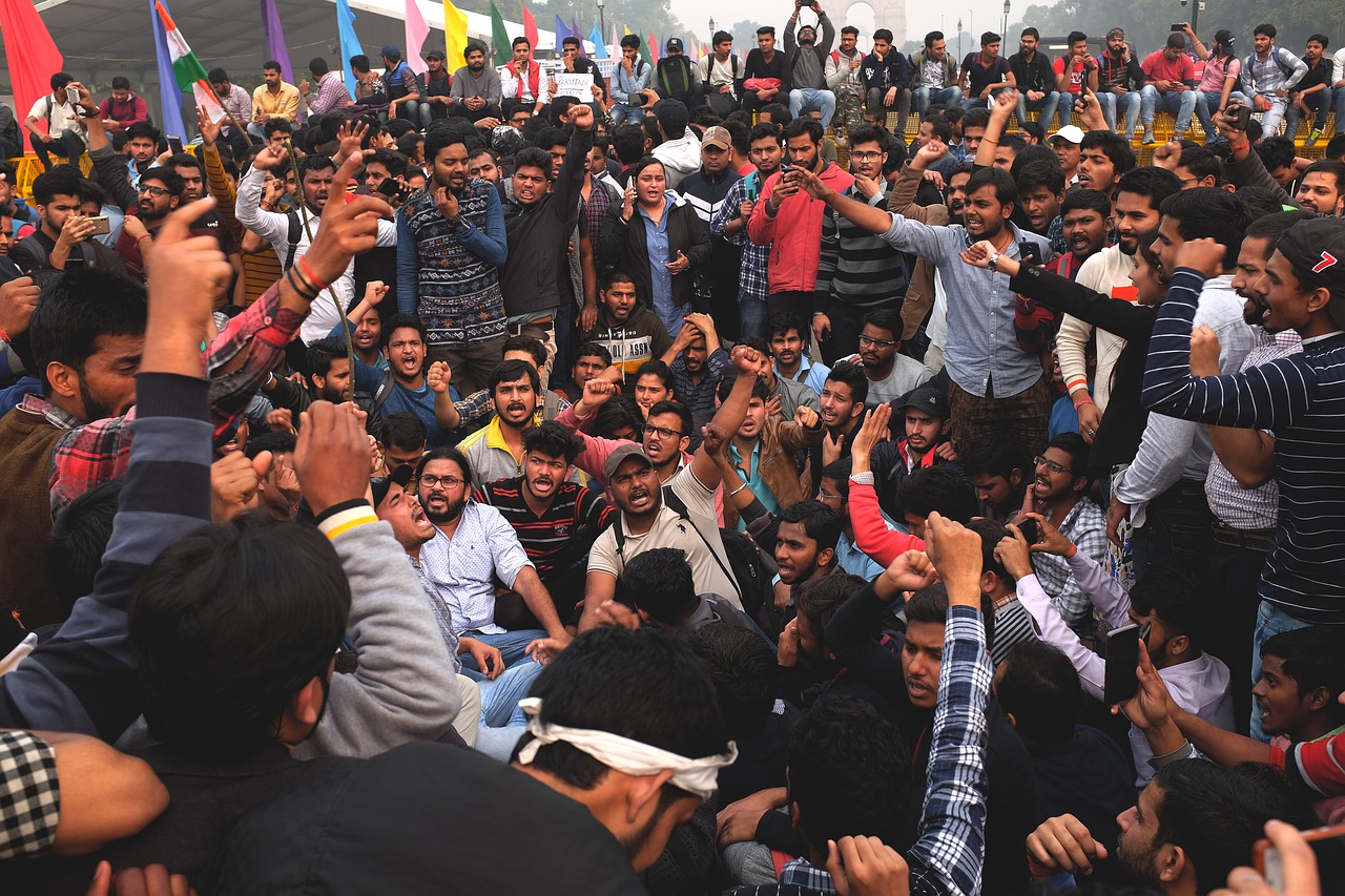 Crowd India Strike Protest  - mmamontov / Pixabay