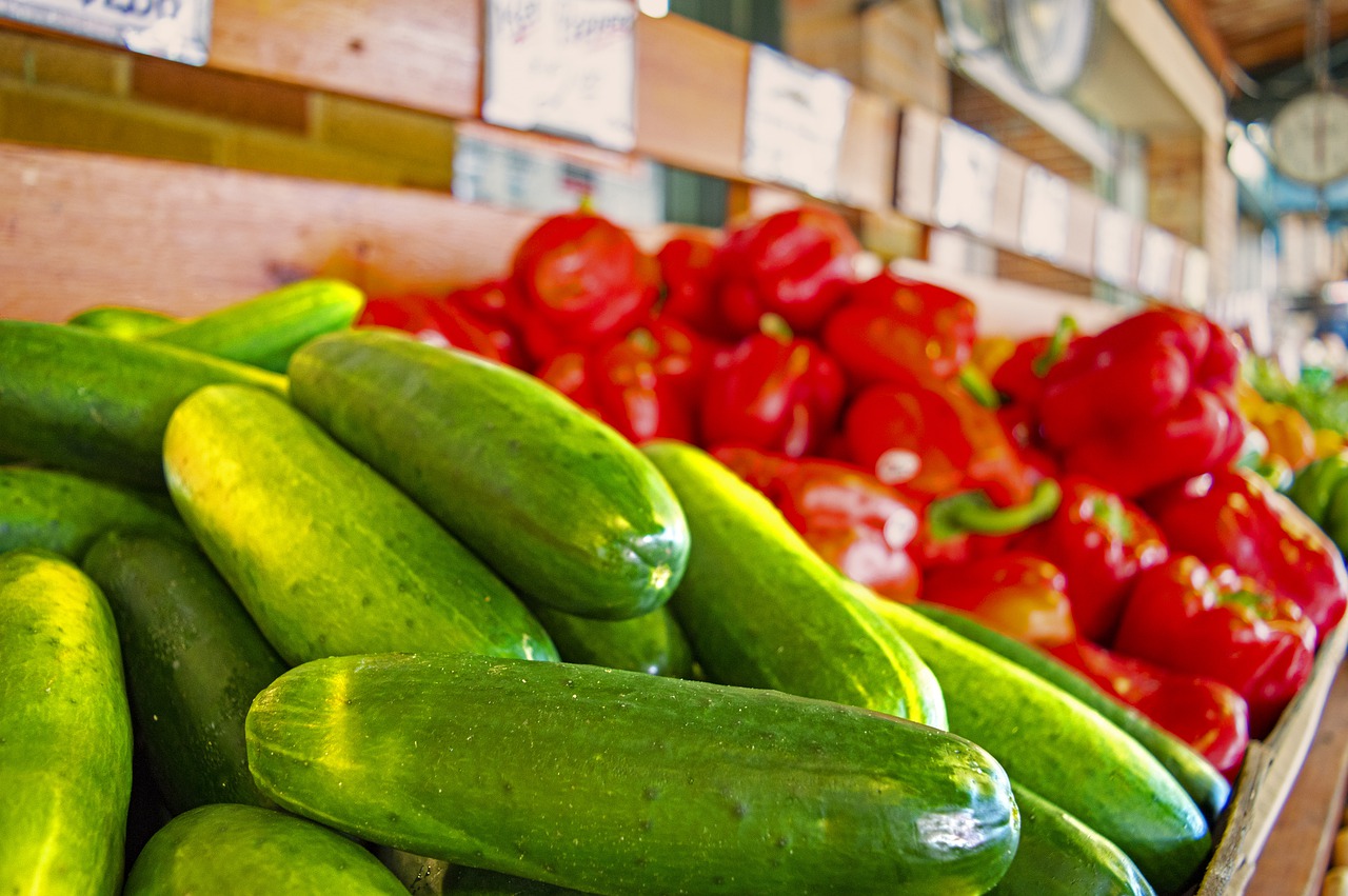 Cucumbers Peppers Red Peppers Spicy  - royharryman / Pixabay