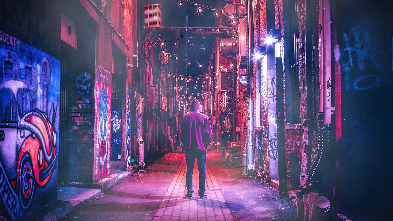 Cyberpunk Neon Night Urban Street - crow_imagenes / Pixabay