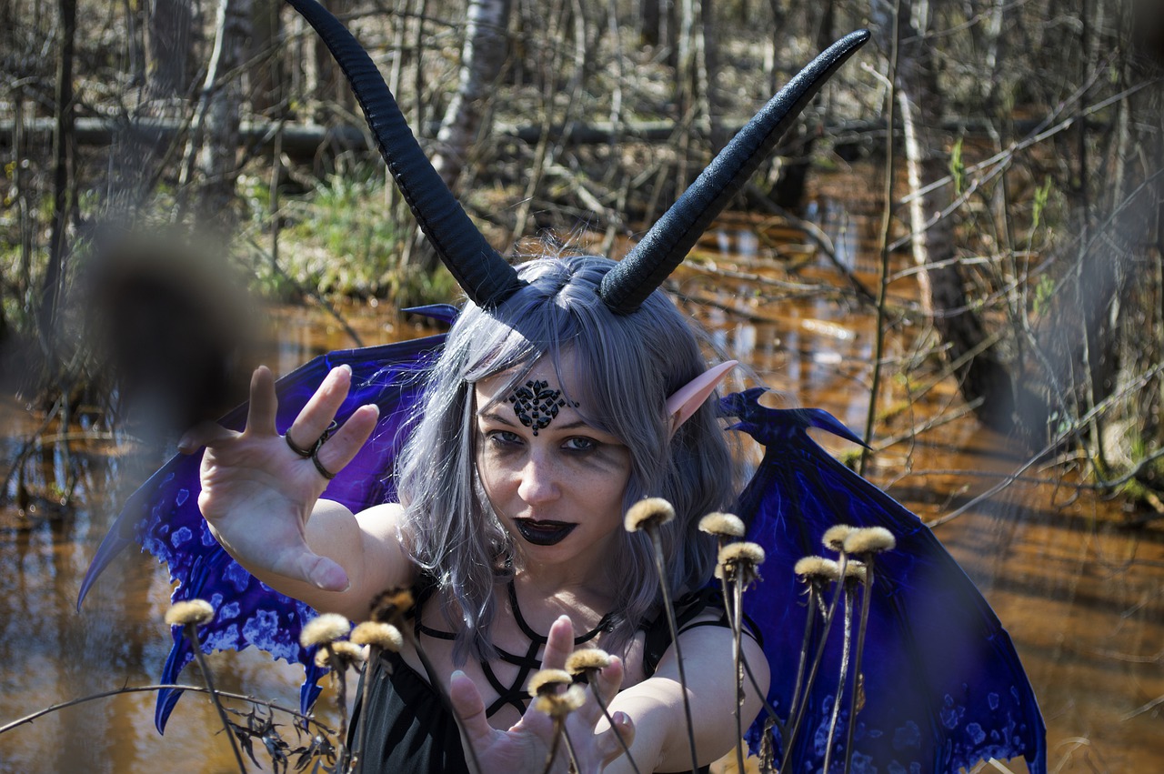 Daemon Devil Makeup Satan Monster  - Victoria_Borodinova / Pixabay