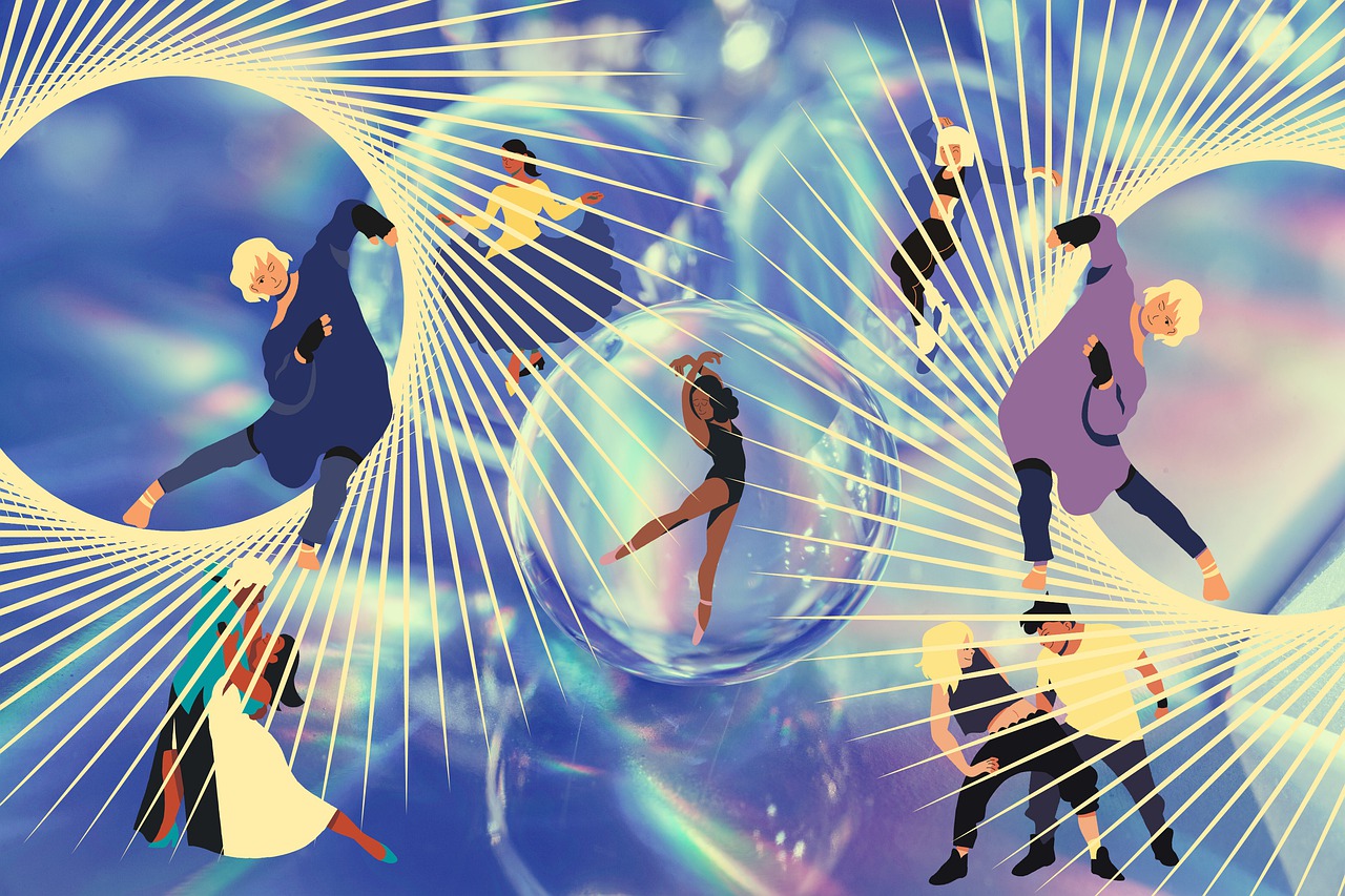 Dance Bubbles Ball People Fantasia  - Elf-Moondance / Pixabay