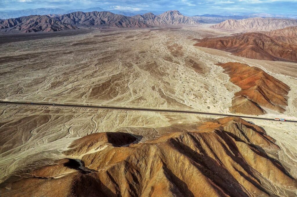 desert highway road geology aerial 6470456