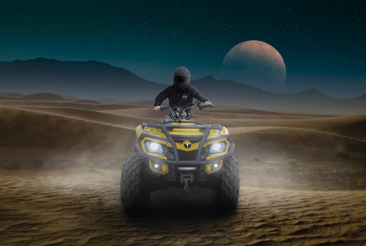 Dirt Bike Dirt Quad Planet Space  - sergiumarvel / Pixabay