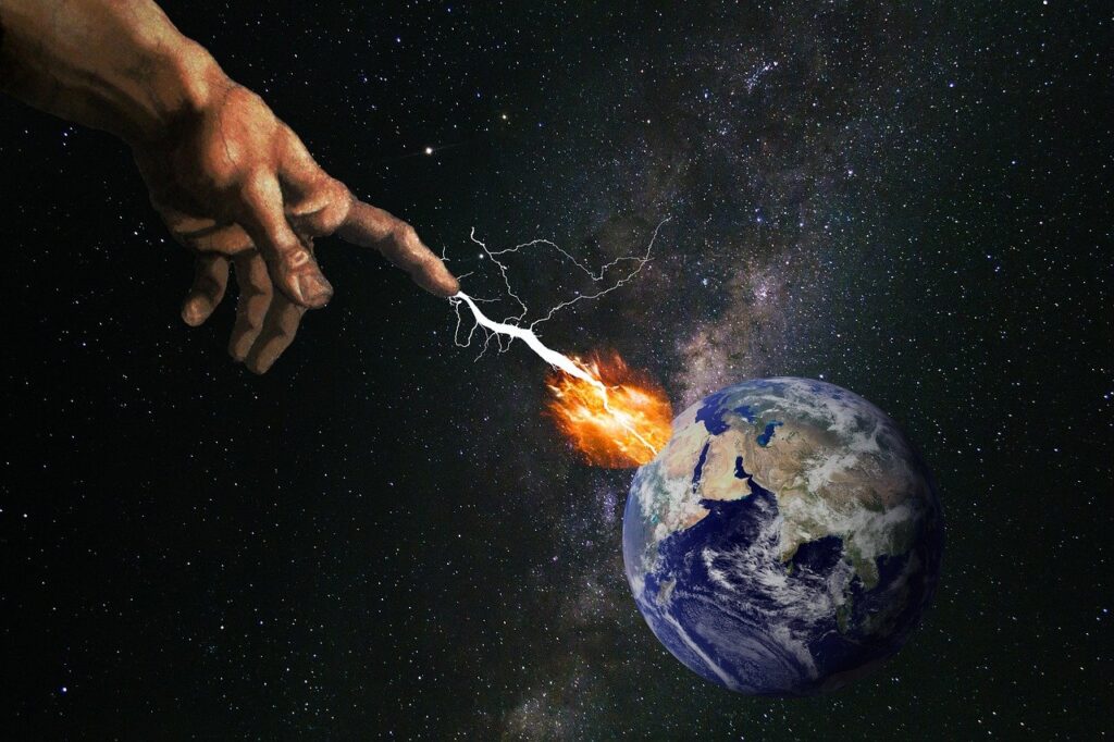 Earth God Lightning Explosion Fire  - flutie8211 / Pixabay