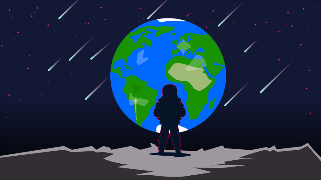 Earth Moon Universe Meteor Sky  - Gustavo_Pires_Bertaco / Pixabay