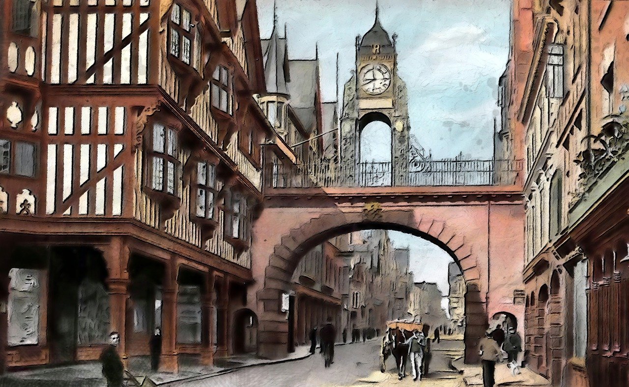 Eastgate Street Chester Vintage Uk  - vinsky2002 / Pixabay