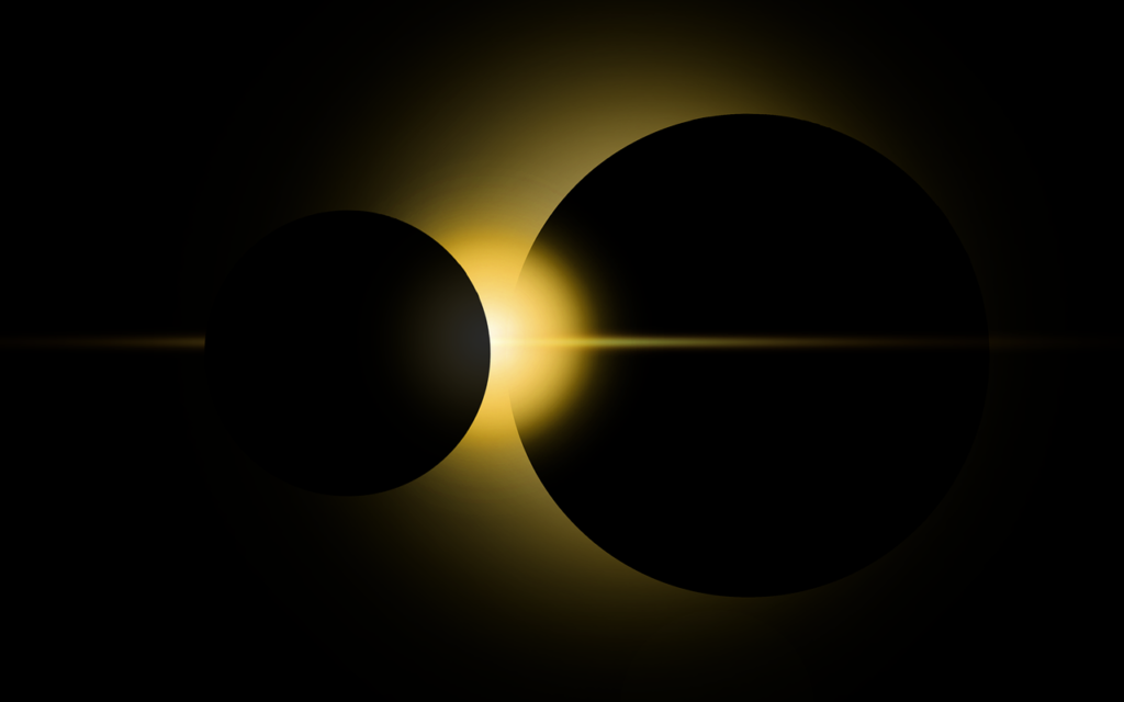 Eclipse Space Sci Fi Wallpaper - ParallelVision / Pixabay