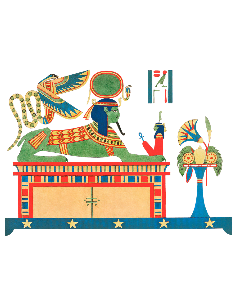 Egyptian Sphinx Goddess Drawing - FROGMANBILLIONS / Pixabay