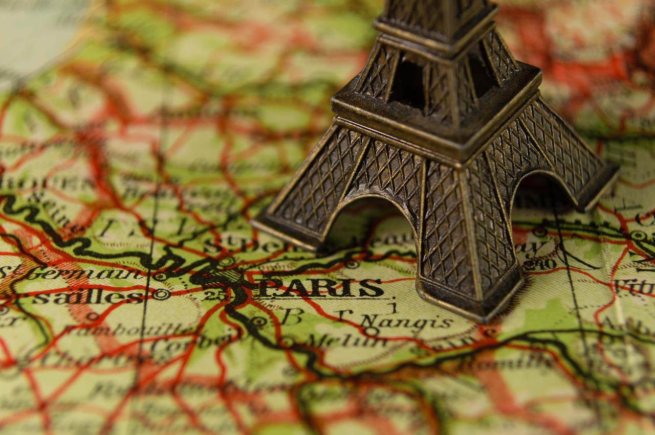 eiffel tower france landmark map 1839974